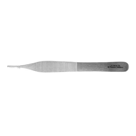 Miltex Instrument (Sterile Dis) - 6-118-ST-25 - Dressing Forceps Miltex Adson 4-3/4 Inch Length Floor Grade Pakistan Stainless Steel Sterile Nonlocking Thumb Handle Straight Serrated Tips