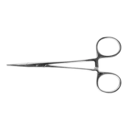 Miltex Instrument (Sterile Dis) - 7-2-ST-25 - Hemostatic Forceps Miltex Halsted-mosquito 5 Inch Length Floor Grade Pakistan Stainless Steel Sterile Ratchet Lock Finger Ring Handle Straight Serrated Tips