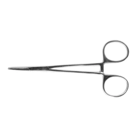 Miltex Instrument (Sterile Dis) - 7-4-ST-25 - Hemostatic Forceps Miltex Halsted-mosquito 5 Inch Length Floor Grade Pakistan Stainless Steel Sterile Ratchet Lock Finger Ring Handle Curved Serrated Tips