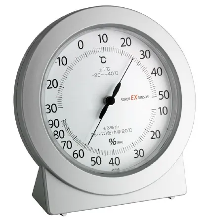 Thermco Products - ACCHT5063A - Thermometer / Hygrometer Thermco -30 To +50°c Internal Sensor Free-standing / Wall Mount Battery Operating