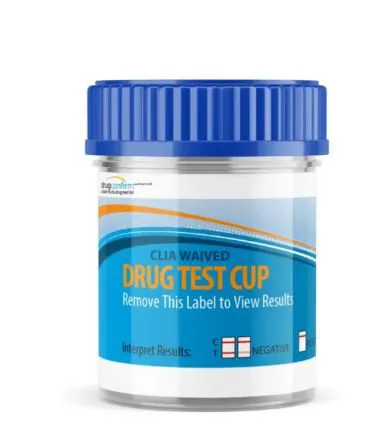 Confirm Biosciences - DrugConfirm - HE-CUP-785PR - Drugs Of Abuse Test Kit Drugconfirm Amp1000, Bup10, Bzo300, Coc300, Mamp1000/met, Mop300, Mtd300, Oxy100 25 Tests Clia Waived