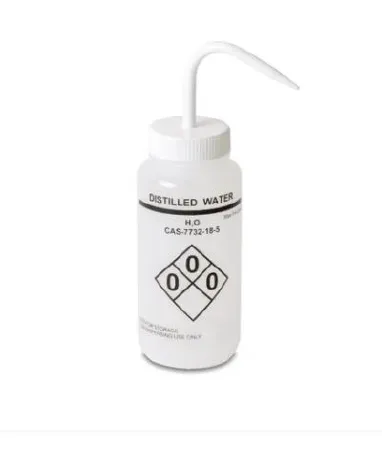 Market Lab - 18396 - Safety Wash Bottle Distilled Water Label / Vented Ldpe / Polypropylene 500 Ml