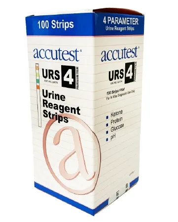 Jant Pharmacal - Accutest - UA7745 - Urinalysis Reagent Accutest Glucose, Ketone, Ph, Protein 100 Tests