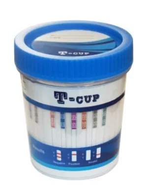 Wondfo USA Co Ltd - T-Cup - TDOA-274 - Drugs Of Abuse Test Kit T-cup Amp, Bzo, Coc, Mamp/met, Opi, Oxy, Thc 25 Tests Clia Waived