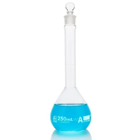 Globe Scientific - Globe Glass - 8230020 - Volumetric Flask Globe Glass Class A / Wide Mouth Glass 20 Ml