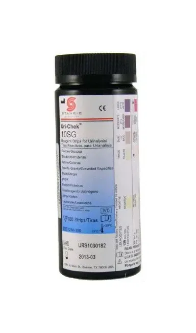 Stanbio Laboratory - Uri-Chek - 1280-100 - Reagent Test Strip Uri-Chek For UriiTrak 120 100 per Bottle