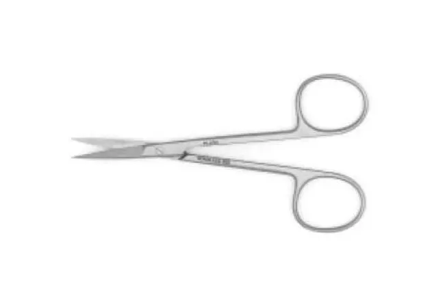 Teleflex Medical - Pilling - 144310 - Iris Scissors Pilling 4-1/2 Inch Length Stainless Steel Finger Ring Handle Curved Sharp Tip / Sharp Tip