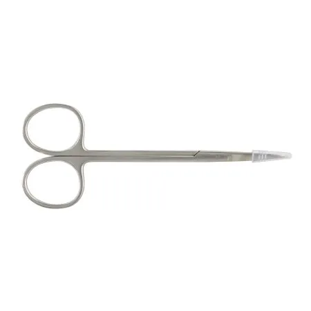 Integra Lifesciences - Miltex - 5-306 - Iris Scissors Miltex 4-1/2 Inch Length OR Grade German Stainless Steel NonSterile Finger Ring Handle Curved Blade Sharp Tip / Sharp Tip