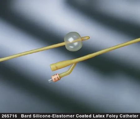 Bard Rochester - Bard - 265718 -  Foley Catheter  2 way Standard Tip 5 Cc Balloon 18 Fr. Silicone Coated Latex