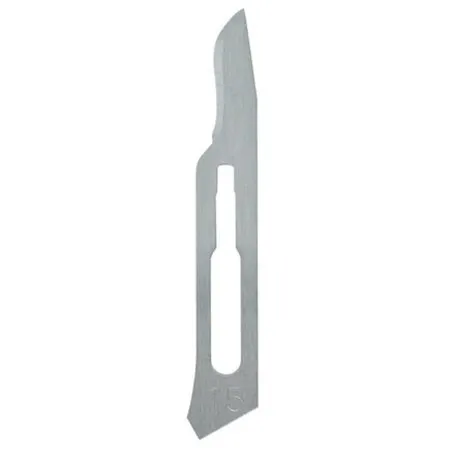 Integra Lifesciences - Miltex - 4-115 -  Surgical Blade  Carbon Steel No. 15 Sterile Disposable Individually Wrapped