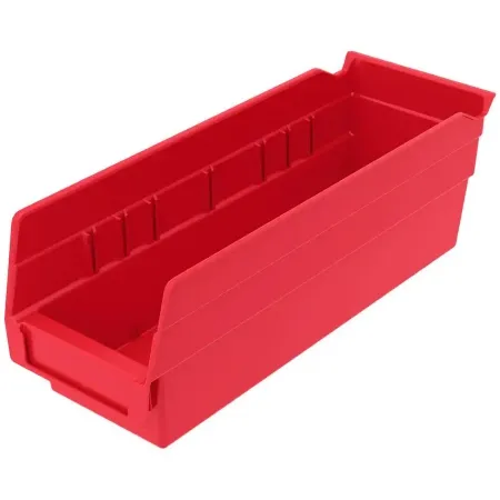 Akro-Mils - 30120RED - Shelf Bin Red Industrial Grade Polymers 4 X 4-1/8 X 11-5/8 Inch