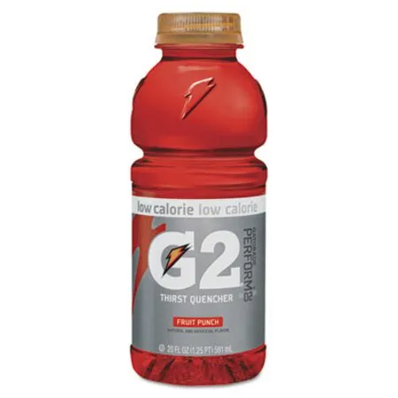 Gatorade - QKR-04053 - G2 Perform 02 Low-calorie Thirst Quencher, Fruit Punch, 20 Oz Bottle, 24/carton