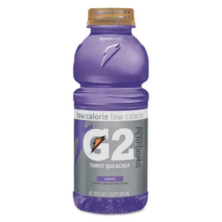 Gatorade - QKR-04060 - G2 Perform 02 Low-calorie Thirst Quencher, Grape, 20 Oz Bottle, 24/carton