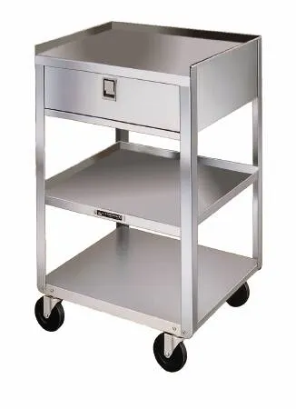 Lakeside Manufacturing - 356 - Utility Cart Stainless Steel 16.75 X 18.75 X 30.125 Inch Silver 16-5/8 X 18-3/4 Inch Shelves