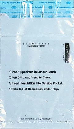 Minigrip - Speci-Gard - UF95-600 - Specimen Transport Bag With Document Pouch Speci-gard 6 X 10 Inch Adhesive Closure Instructions For Use Nonsterile