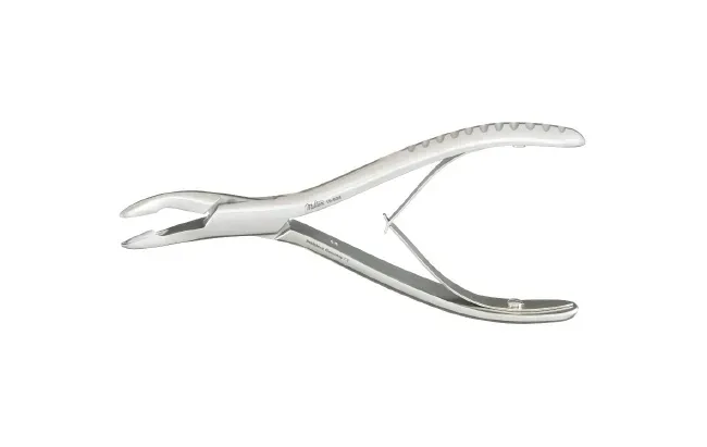 Integra Lifesciences - 19-804 - Mastoid Rongeur Hartman Strong Curved Double Spring Plier Type Handle 5-3/4 Inch L