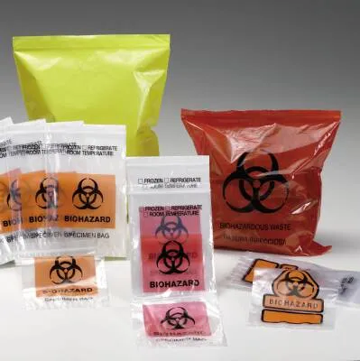 Medegen Medical Products - 102 - Specimen Transport Bag With Document Pouch 6 X 9 Inch Zip Closure Biohazard Symbol Nonsterile