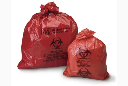 Medegen Medical - 2122 - Infectious Waste Bag, 43" x 55" Red, 1.5 mil, 55 gal, 200/cs