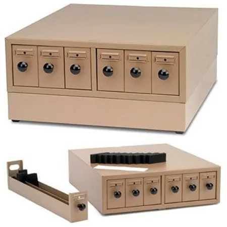 Boekel Industries - 141000 - Microscope Slide Storage Cabinet Boekel Counter Top Steel 6 Drawers