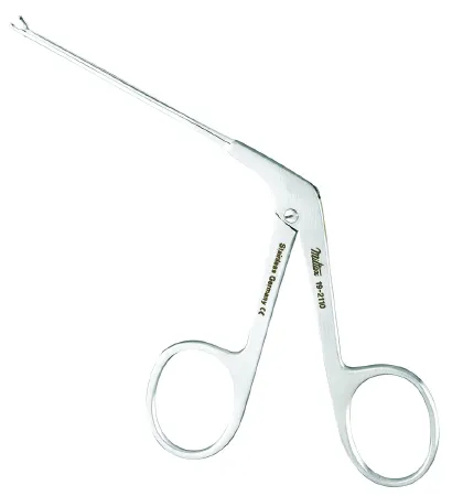 Integra Lifesciences - Miltex - 19-2100 - Micro Ear Forceps Miltex Adson 3-1/4 Inch Length Or Grade German Stainless Steel Nonsterile Nonlocking Finger Ring Handle Straight Serrated Tip