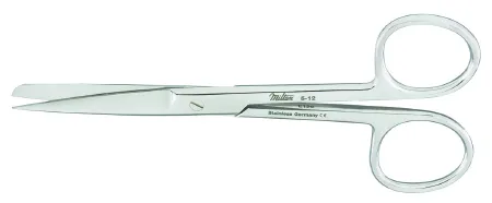 Integrity Medical - 5-6 - Operating Scissors Miltex® 5-1/2 Inch Length Or Grade German Stainless Steel Nonsterile Finger Ring Handle Straight Blade Sharp Tip / Sharp Tip