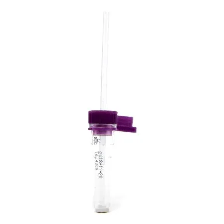 Asp Global - Safe-T-Fill - 077051 - Safe-T-Fill Capillary Blood Collection Tube Whole Blood Tube K2 Edta Additive 10.8 X 46.6 Mm 200 Μl Purple Pierceable Attached Cap Plastic Tube