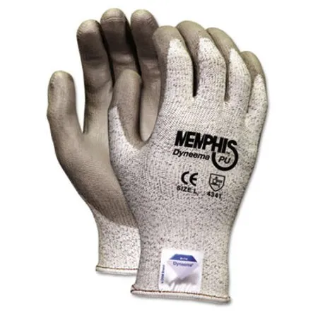 MCR Safety - CRW-9672L - Memphis Dyneema Polyurethane Gloves, Large, White/gray, Pair
