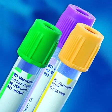 BD Becton Dickinson - From: 367871 To: 367960  BD VacutainerBD Vacutainer Venous Blood Collection Tube Sodium Heparin Additive 4 mL BD Hemogard Closure Plastic Tube