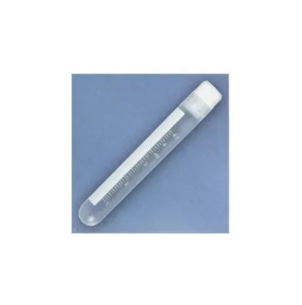 Globe Scientific - 3006 - Cryoclear Vials, Sterile, Internal Threads, Attached Screwcap With Co-molded Thermoplastic Elastomer (tpe) Sealing Layer, Round Bottom, Printed Graduations, Writing Space And Barcode