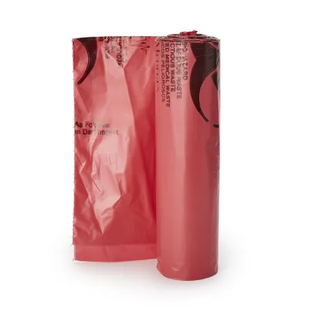 McKesson - 03-4773 - Infectious Waste Bag McKesson 40 to 45 gal. Red Bag LLDPE 40 X 46 Inch
