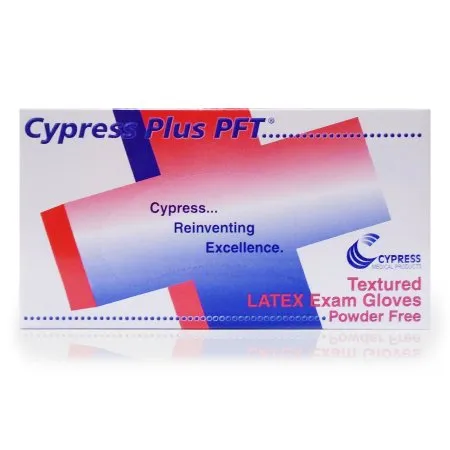 McKesson - Cypress Plus PFT - 23-94 -  Exam Glove  Medium NonSterile Latex Standard Cuff Length Fully Textured Ivory Not Rated
