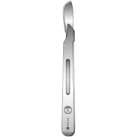 Sklar - 06-3121 - Scalpel Sklar No. 21 Stainless Steel / Plastic Classic Grip Handle Sterile Disposable