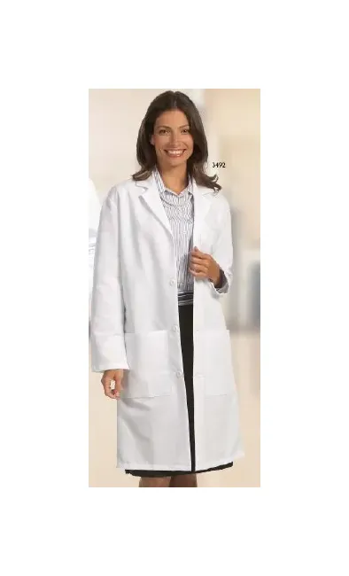 Fashion Seal Uniforms - 3495-XS - Lab Coat White X-Small Knee Length Reusable