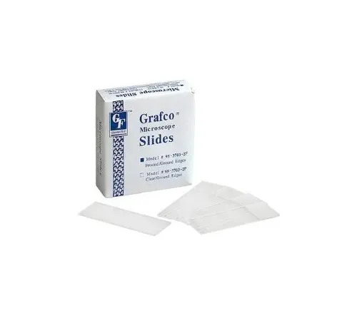 Graham-Field - Grafco - 3703-2F - Microscope Slide Grafco 1 X 3 Inch X 1.2 mm Frosted End