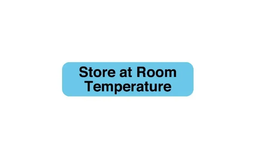 United Ad Label - UAL - ULFP714 - Pre-printed Label Ual Auxiliary Label Light Blue Paper Store At Room Temperature Safety And Instructional 5/16 X 1-1/4 Inch
