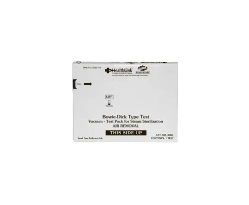 HealthLink - From: 3975 To: 3980 - Bowie Dick Type Test pack, 20 tst/pk, 4 pk/cs (Continental US Only)