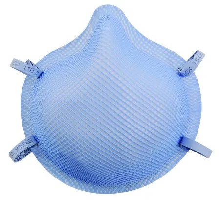 Moldex-Metric - Moldex - 1512 -  Particulate Respirator / Surgical Mask  Medical N95 Cup Elastic Strap Medium Blue NonSterile ASTM Level 3 Adult
