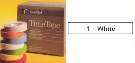 Precision Dynamics - Time - T-501-1 - Blank Label Tape Time Multipurpose Label White Vinyl 1 X 500 Inch