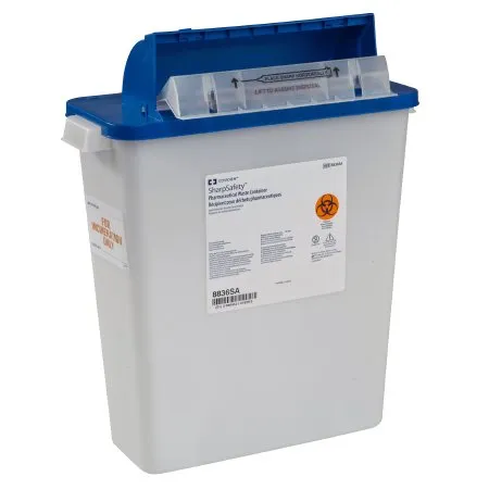 Cardinal Health - 8836SA - Waste Disposal Container, 3 Gal , Tamper-Resistant Counter Balanced Lid, 16&frac12;"H x 6"D x 13&frac34;" W , 10/cs (Continental US Only)