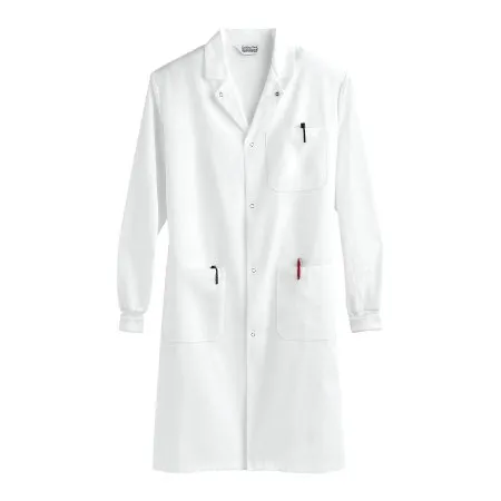 Fashion Seal Uniforms - 439-M - Lab Coat White Medium Knee Length Reusable