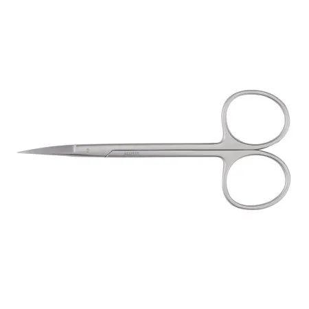 McKesson - McKesson Argent - 43-1-109 - Iris Scissors McKesson Argent 4-1/2 Inch Surgical Grade Stainless Steel Finger Ring Handle Sharp Tip / Sharp Tip