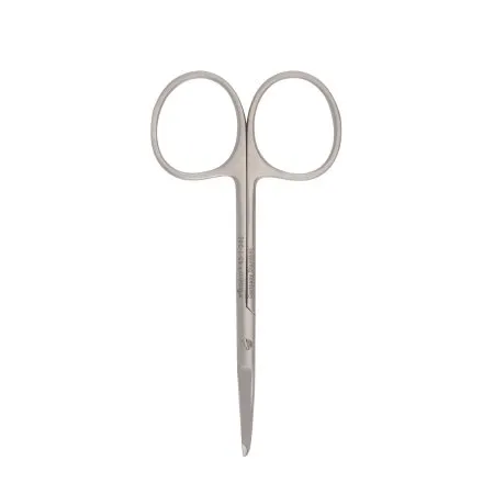 McKesson - 43-1-346 - Argent Suture Scissors Argent Spencer 3 1/2 Inch Surgical Grade Stainless Steel Finger Ring Handle Straight Blunt Tip / Blunt Tip