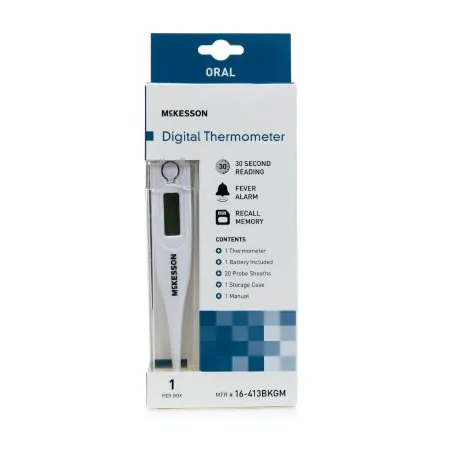 McKesson - 16-413BKGM - Digital Stick Thermometer Oral Probe Handheld