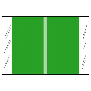 Tabbies - 11103 - Blank Label Chart Tab Green Paper 1 X 500 Inch