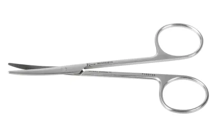 Medline - MDS0828111 - Dissecting Scissors Baby Metzenbaum 4-1/2 Inch Length Finger Ring Handle Curved Blunt Tip / Blunt Tip