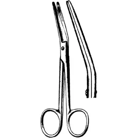 Sklar - 41-1163 - Suture Scissors Sklar New 5-1/2 Inch Length Or Grade Stainless Steel Finger Ring Handle Angled Blunt Tip / Blunt Tip