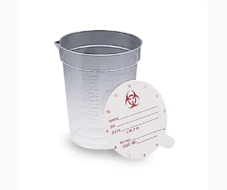 MEDEGEN MEDICAL - Vollrath - 4647 - Medegen Medical Products  Specimen Container with Pour Spout  192 mL (6.5 oz.) Paper Lid NonSterile