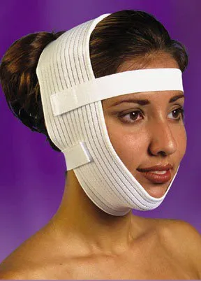 Summit Medical - V-210U-C - Facial Support Wrap One Size Fits Most Spandex Champagne / White