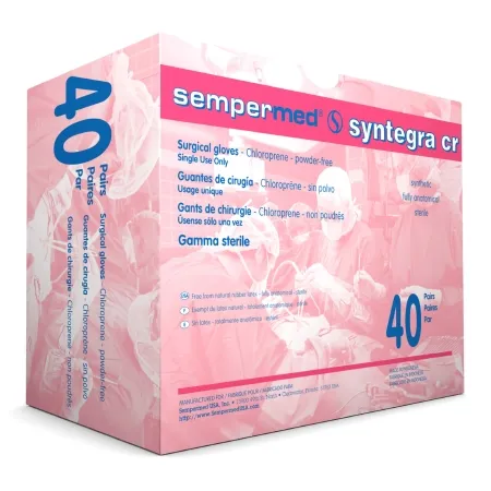 Sempermed USA - Sempermed Syntegra CR - SCR600 - Surgical Glove Sempermed Syntegra Cr Size 6 Sterile Polyisoprene Standard Cuff Length Fully Textured Ivory Not Chemo Approved