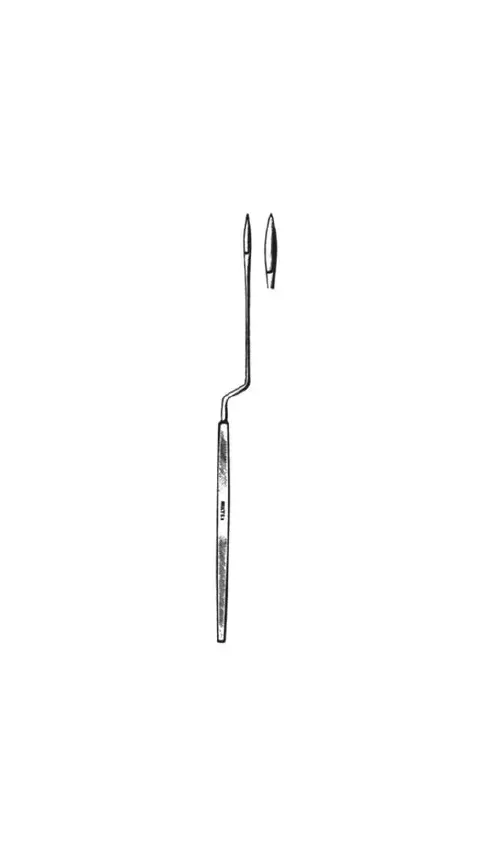 Integra Lifesciences - Miltex - 19-502 - Ear Knife Miltex Sexton German Stainless Steel 7 Inch Length Flat Handle Nonsterile Reusable